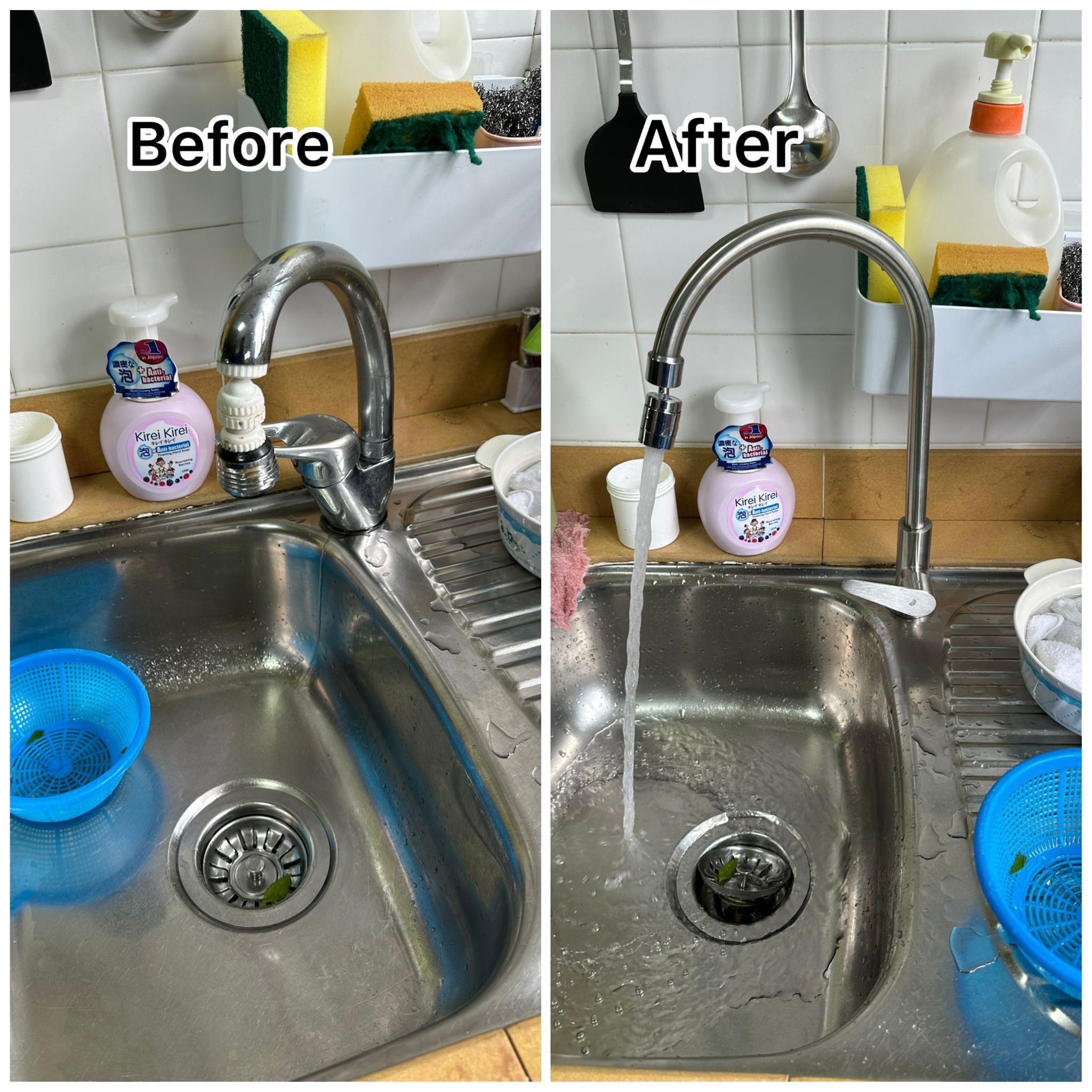 Kitchen Faucet Replacement Singapore: Amazing Before & After Transformation